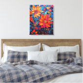 Schönheit der Blume Leinwanddruck (Insitu (Schlafzimmer))