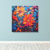 Schönheit der Blume Leinwanddruck (Insitu (Holzboden))