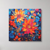 Schönheit der Blume Leinwanddruck (Vorderseite)