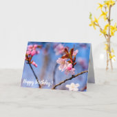 Schönheit der Blume von Sakura im Frühjahr Karte (Gelbe Blume)