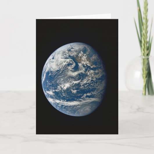 Schönheit der Erde aus dem Weltraum Karte (Vorderseite)