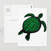 SCHÖNHEIT DER GRÜNE POSTKARTE (Vorne/Hinten)
