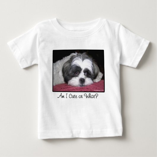 Schönheit der Hund Shih Tzu Baby T-shirt (Vorderseite)