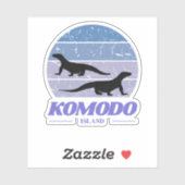Schönheit der Komodo-Insel Aufkleber (Blatt)