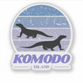 Schönheit der Komodo-Insel Aufkleber (Vorderseite)