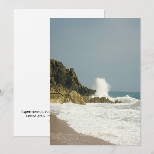 Schönheit der Küste Feiertagskarte (Vorne/Hinten)