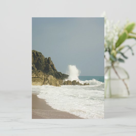 Schönheit der Küste Feiertagskarte (Stehend Vorderseite)