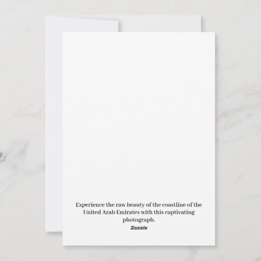 Schönheit der Küste Feiertagskarte (Rückseite)