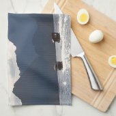 Schönheit der Küste von Oman Geschirrtuch (Viertel Falte)