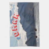 Schönheit der Küste von Oman Geschirrtuch (Vertikal)