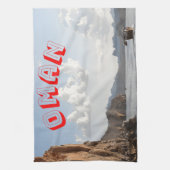 Schönheit der Küste von Oman Geschirrtuch (Vertikal)