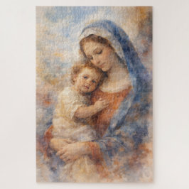Schönheit der Mutterschaft Glaube Maria Baby Jesus Puzzle