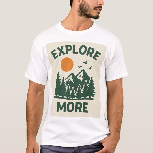 Schönheit der Natur - Serene Landschaft Art Design T-Shirt (Vorderseite)