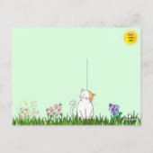 Schönheit der Postkarte der Stray Cat (Rückseite)