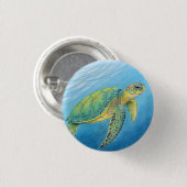 Schönheit der Schildkröte Button (Vorne & Hinten)