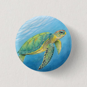 Schönheit der Schildkröte Button