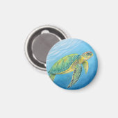 Schönheit der Schildkröte Magnet (Vorderseite/Rückseite)