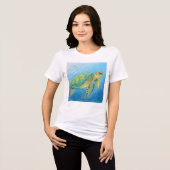 Schönheit der Schildkröte Tri-Blend Shirt (Vorderseite voll)