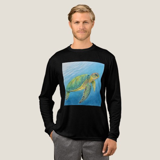 Schönheit der Schildkröte Tri-Blend Shirt (Volle Vorderseite)