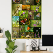 Schönheit der Schmetterlinge Poster (Heimbüro)