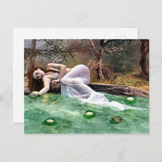 Schönheit der Wasserlilie Postkarte (Vorne/Hinten)