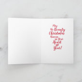 Schönheit der Weihnachtsgrußkarte Feiertagskarte (Innenseite)