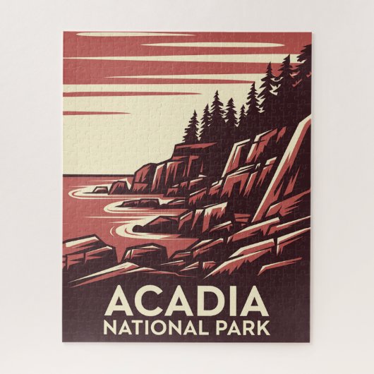 Schönheit des Acadia Nationalparks Puzzle (Vertikal)