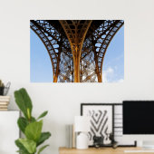 Schönheit des Eiffelturms in Paris Poster (Heimbüro)