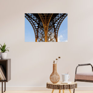 Schönheit des Eiffelturms in Paris Poster