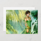 Schönheit des grünen Wassers Postkarte (Vorne/Hinten)