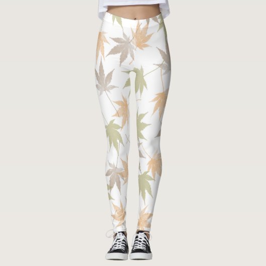 Schönheit des Herbstblattes Leggings (Vorderseite)