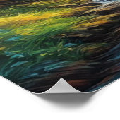 Schönheit des Herbstwaldes Poster (Ecke)