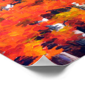 Schönheit des Herbstwalds Akryllisch auf Leinwand  Poster (Ecke)