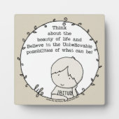 Schönheit des Lebens Fotoplatte (Vorderseite)