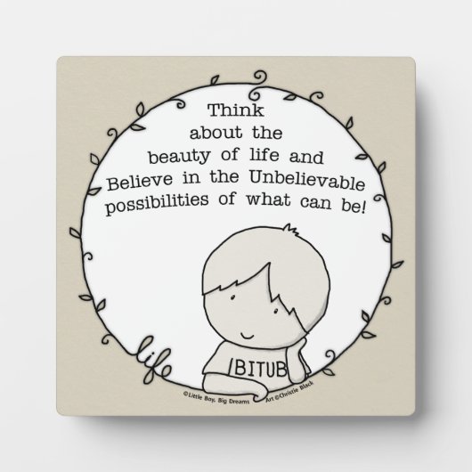 Schönheit des Lebens Fotoplatte (Vorderseite)