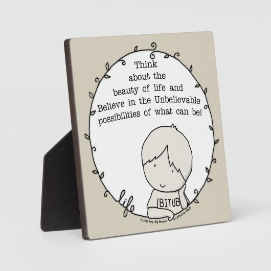 Schönheit des Lebens Fotoplatte (Vorderseite)