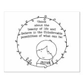 Schönheit des Lebens Gummistempel (Prägung)