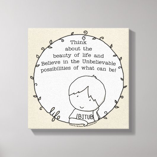 Schönheit des Lebens Leinwanddruck (Vorderseite)