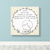 Schönheit des Lebens Leinwanddruck (Insitu (Holzboden))