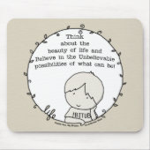 Schönheit des Lebens Mousepad (Vorne)