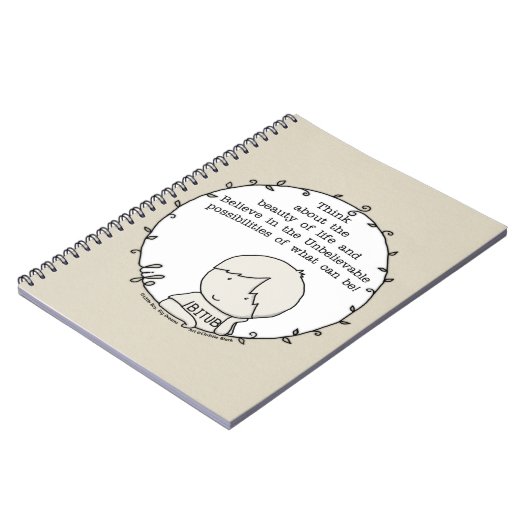 Schönheit des Lebens Notizblock (Linke Seite)