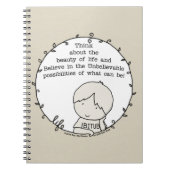Schönheit des Lebens Notizblock (Vorderseite)