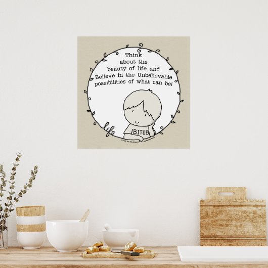 Schönheit des Lebens Poster (Küche)