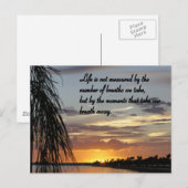 Schönheit des Lebens Postkarte (Vorne/Hinten)
