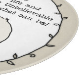 Schönheit des Lebens Schneidebrett (Ecke)