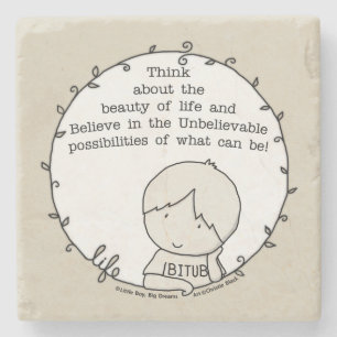 Schönheit des Lebens Steinuntersetzer