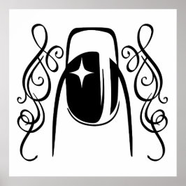 Schönheit des Nageldesigns Poster