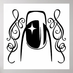 Schönheit des Nageldesigns Poster