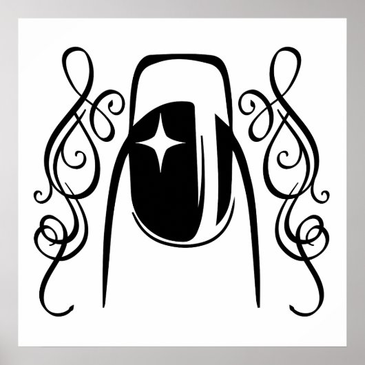 Schönheit des Nageldesigns Poster (Vorne)