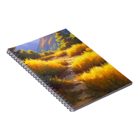 Schönheit des Weges auf dem Gelben Grasberg Notizblock (Rechte Seite)